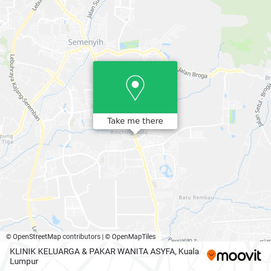 KLINIK KELUARGA & PAKAR WANITA ASYFA map