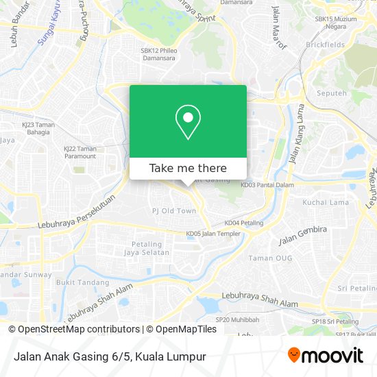 Peta Jalan Anak Gasing 6/5