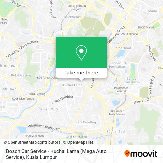 Bosch Car Service - Kuchai Lama (Mega Auto Service) map