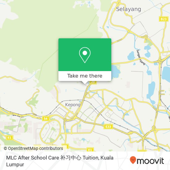 MLC After School Care 补习中心 Tuition map