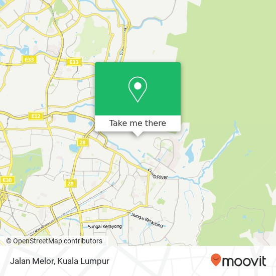 Jalan Melor map