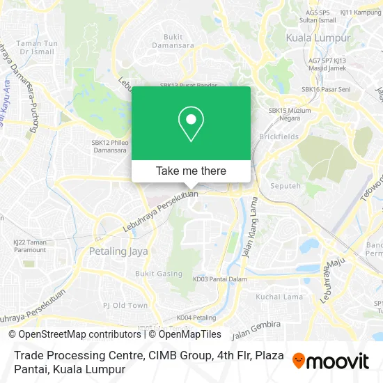 Peta Trade Processing Centre, CIMB Group, 4th Flr, Plaza Pantai