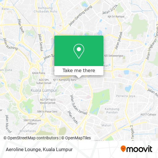 Aeroline Lounge map