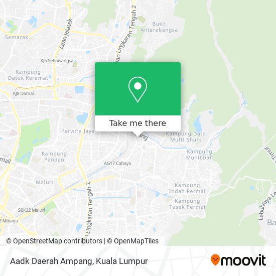 Aadk Daerah Ampang map