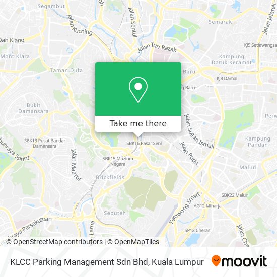 Peta KLCC Parking Management Sdn Bhd