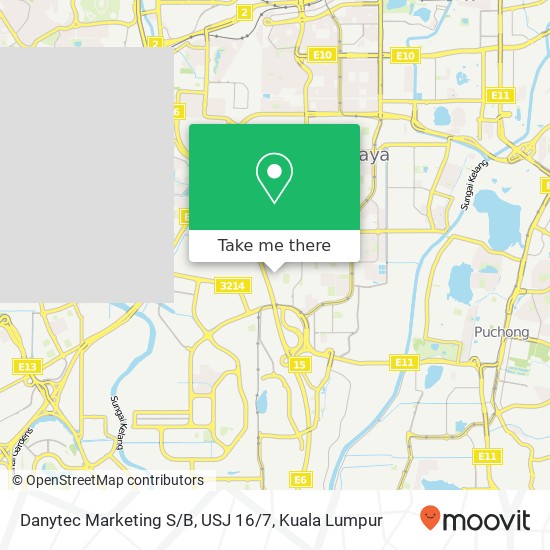 Danytec Marketing S / B, USJ 16 / 7 map