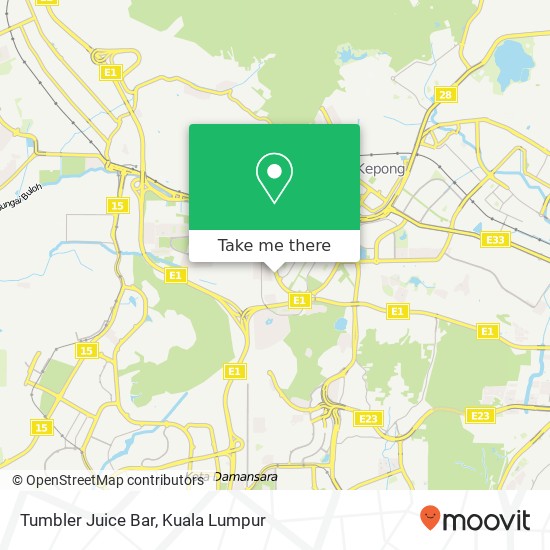 Tumbler Juice Bar map