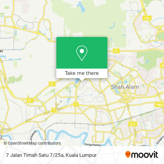 7 Jalan Timah Satu 7/25a map