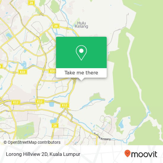 Peta Lorong Hillview 2D