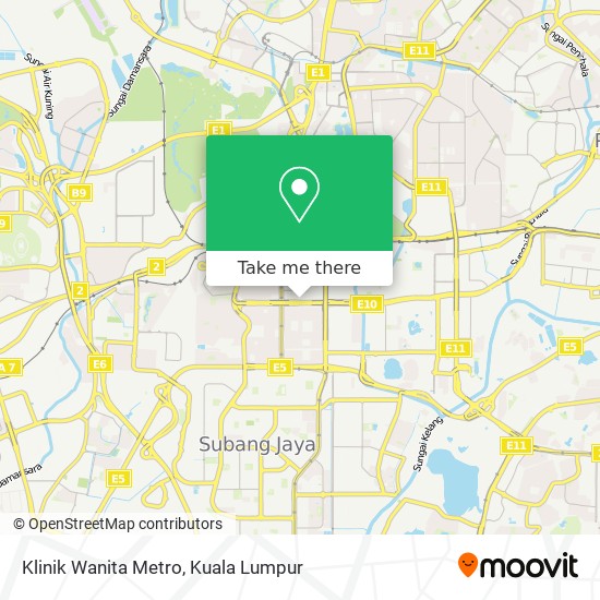 Klinik Wanita Metro map