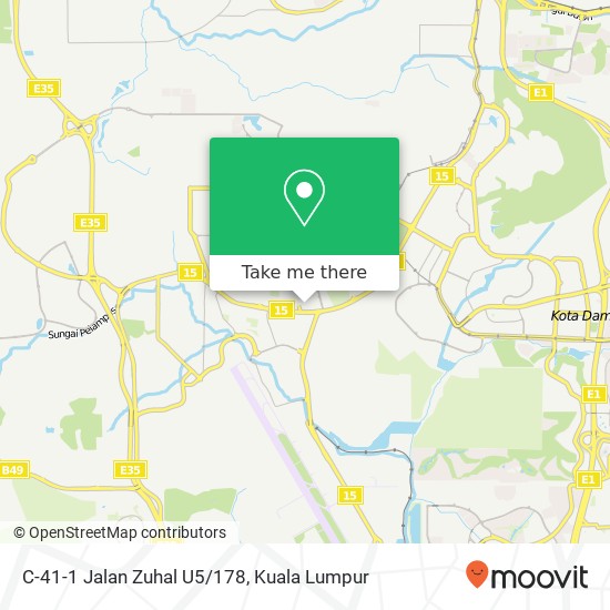 C-41-1 Jalan Zuhal U5/178 map