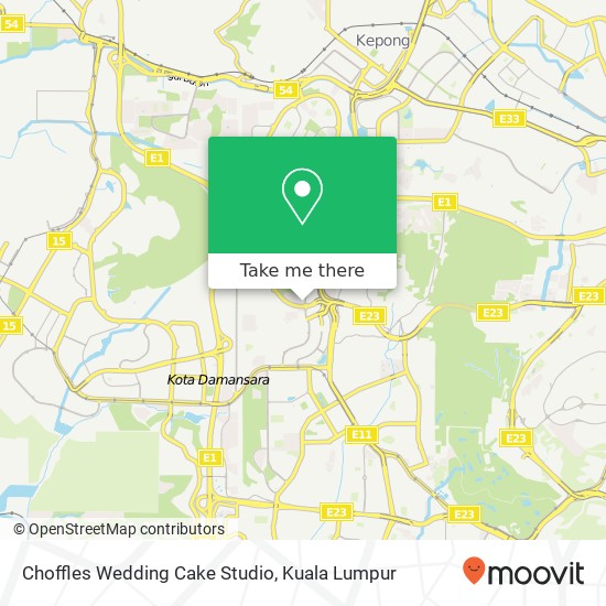 Choffles Wedding Cake Studio map