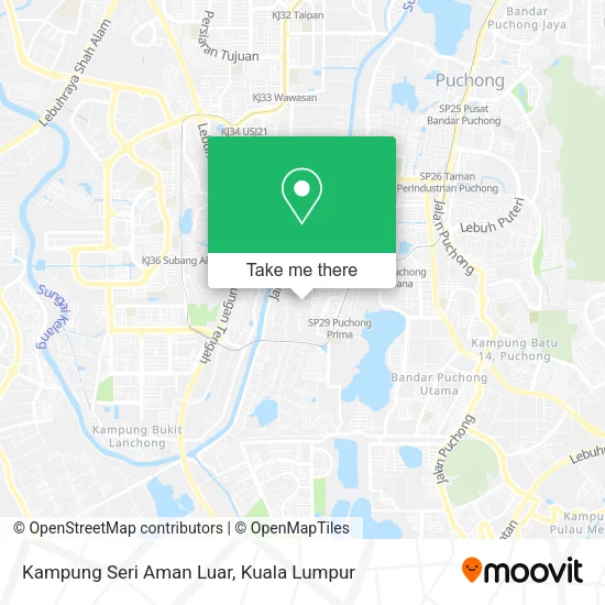 Kampung Seri Aman Luar map