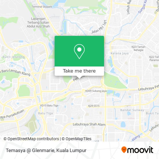 Temasya @ Glenmarie map