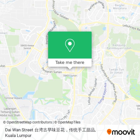 Dai Wan Street 台湾古早味豆花，传统手工甜品 map