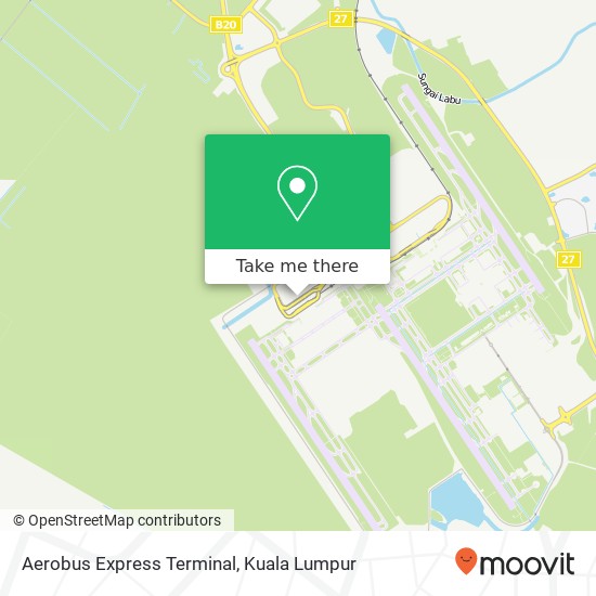 Aerobus Express Terminal map
