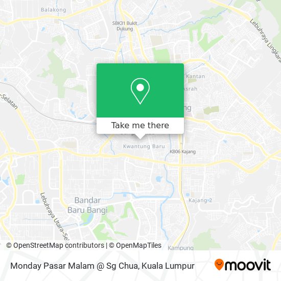 Monday Pasar Malam @ Sg Chua map