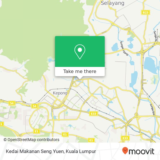 Peta Kedai Makanan Seng Yuen