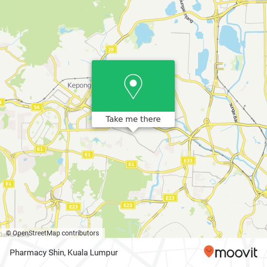 Pharmacy Shin map