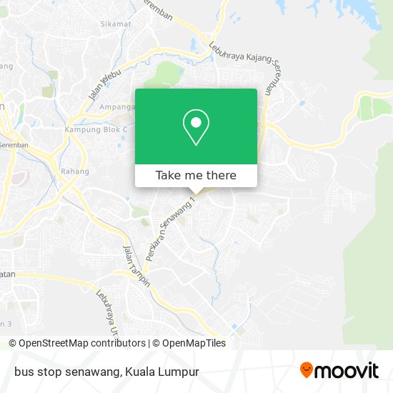 bus stop senawang map