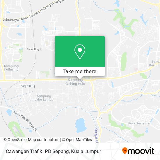 Peta Cawangan Trafik IPD Sepang