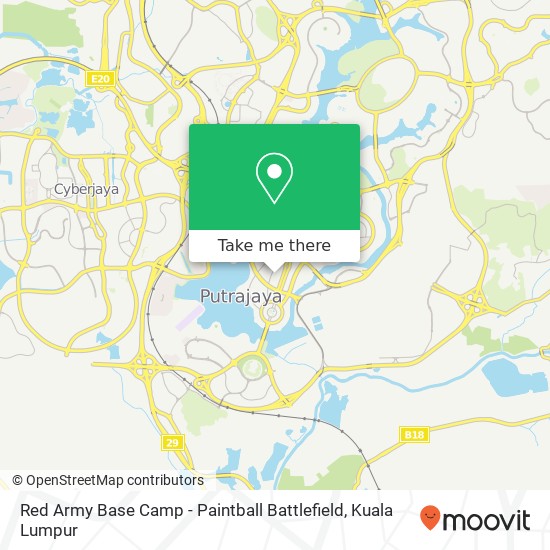 Red Army Base Camp - Paintball Battlefield map