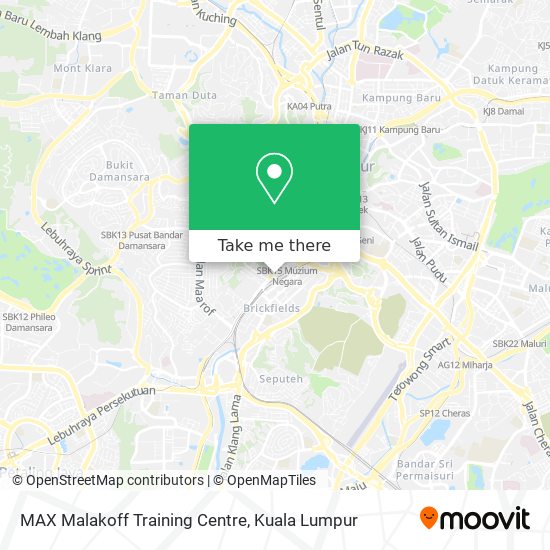 MAX Malakoff Training Centre map