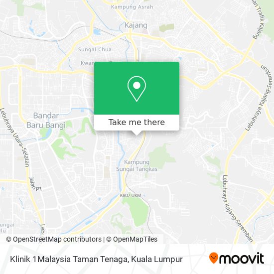 Peta Klinik 1Malaysia Taman Tenaga