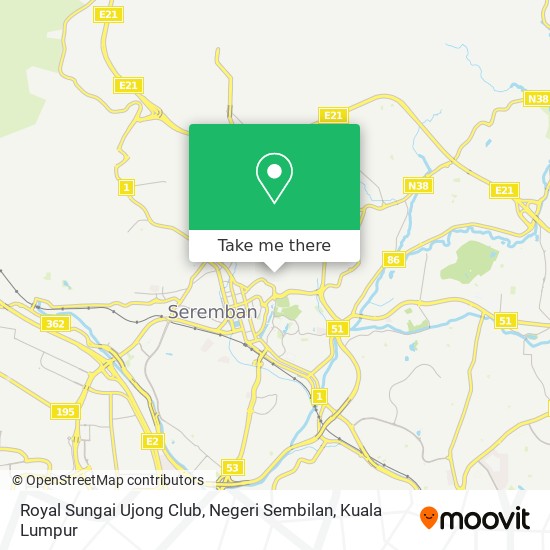 Royal Sungai Ujong Club, Negeri Sembilan map