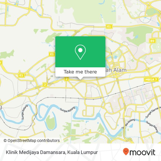 Klinik Medijaya Damansara map