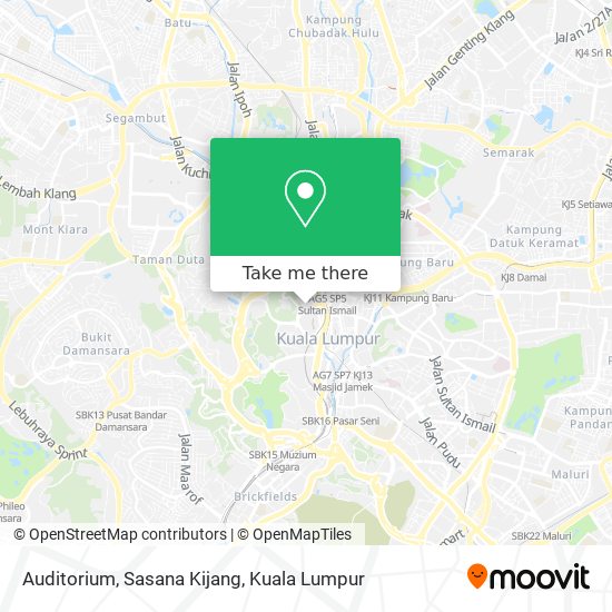 Auditorium, Sasana Kijang map