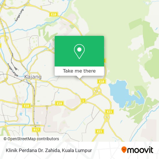 Klinik Perdana Dr. Zahida map