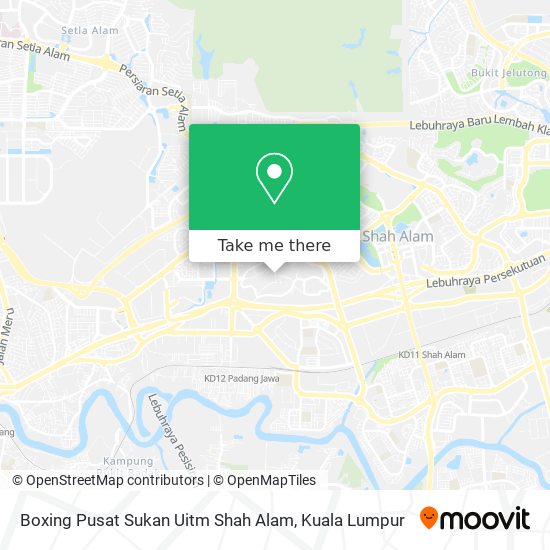 Boxing Pusat Sukan Uitm Shah Alam map