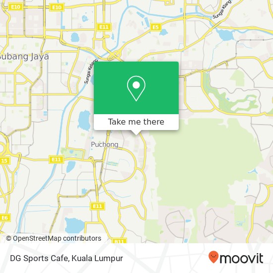 DG Sports Cafe map