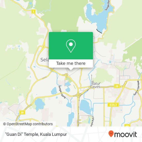 "Guan Di" Temple map
