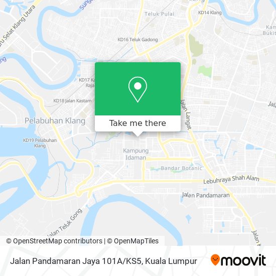 Peta Jalan Pandamaran Jaya 101A/KS5