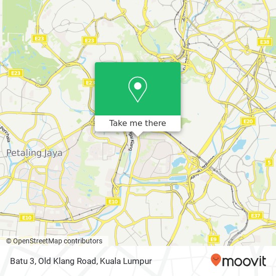 Batu 3, Old Klang Road map