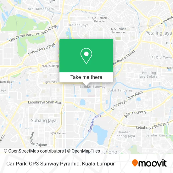 Car Park, CP3 Sunway Pyramid map