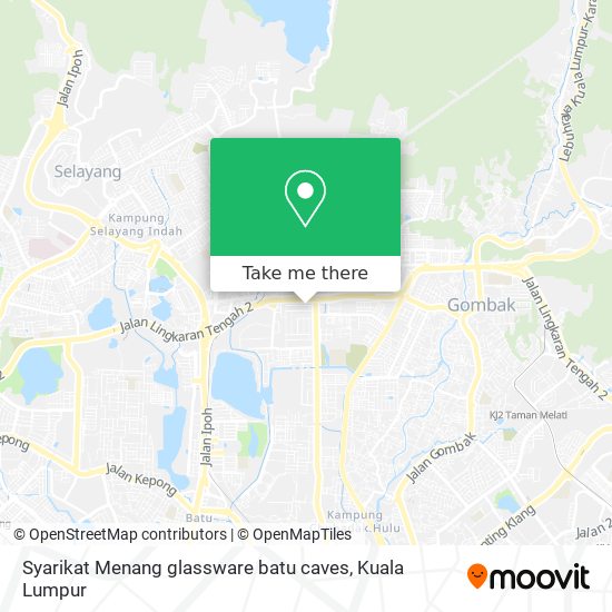 Syarikat Menang glassware batu caves map