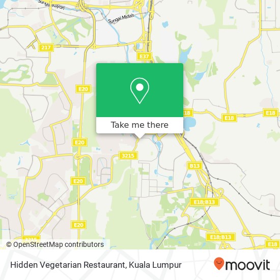 Hidden Vegetarian Restaurant map