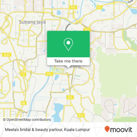 Meela's bridal & beauty parlour map