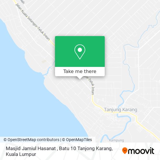 Masjid Jamiul Hasanat , Batu 10 Tanjong Karang map