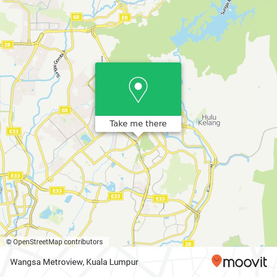 Wangsa Metroview map
