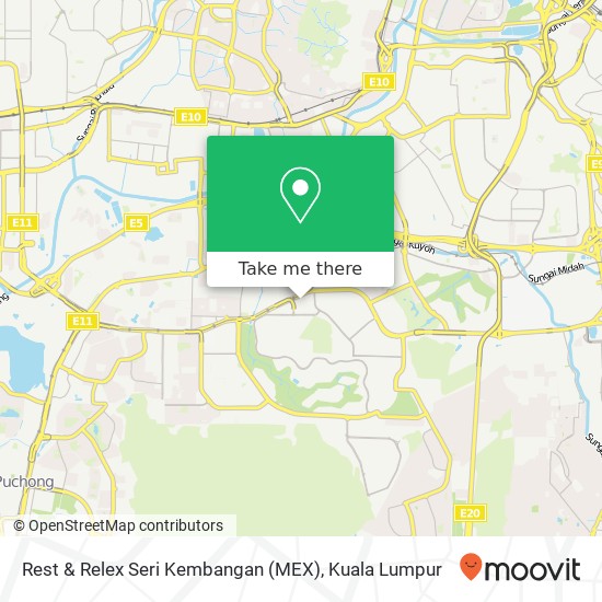 Rest & Relex Seri Kembangan (MEX) map