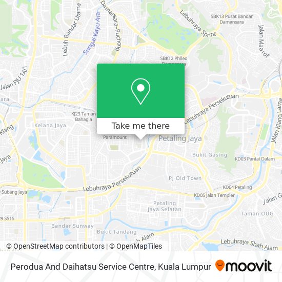 Perodua And Daihatsu Service Centre map