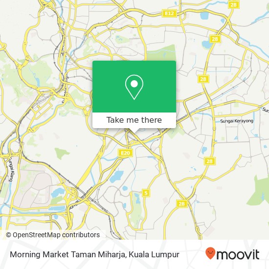 Peta Morning Market Taman Miharja