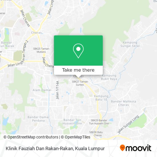 Klinik Fauziah Dan Rakan-Rakan map