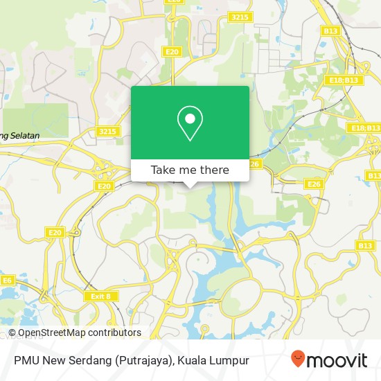 PMU New Serdang (Putrajaya) map