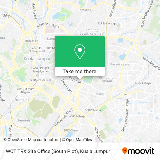 WCT TRX Site Office (South Plot) map