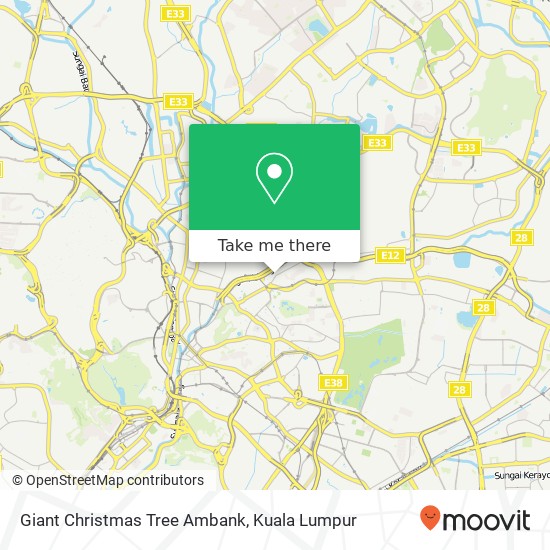 Giant Christmas Tree Ambank map